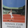 Affiche tennis club français 40x50 cm
