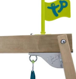 Aire de jeux en bois avec glissière et portique Castelwood