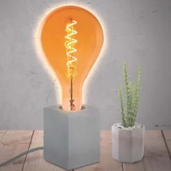 Ampoule goutte d'eau à led spirale ambrée 16 cm (Unitaire)