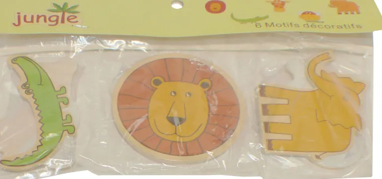 Animaux en bois Jungle (Lot de 6)