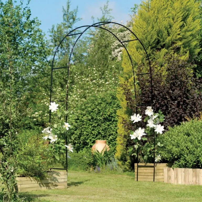 Arche déco en fer noir Atea (Lot de 10)
