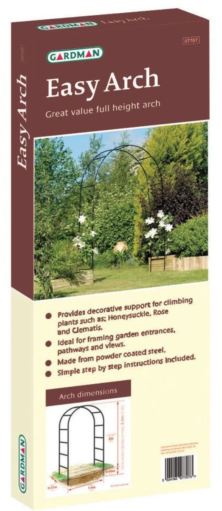 Arche déco en fer noir Atea (Lot de 5)