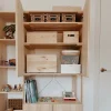 Armoire de rangement en pin massif Nova (76.5 x 40.5 x 79.5 cm)