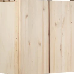 Armoire de rangement en pin massif Nova (76.5 x 40.5 x 79.5 cm)