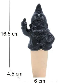 Arroseur goutte à goutte Nain F*ck 6 x 4.5 x 16.5 cm (Noir)