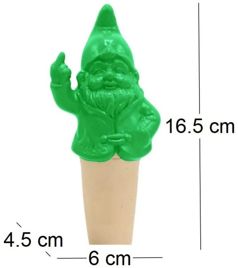 Arroseur goutte à goutte Nain F*ck 6 x 4.5 x 16.5 cm (Vert)