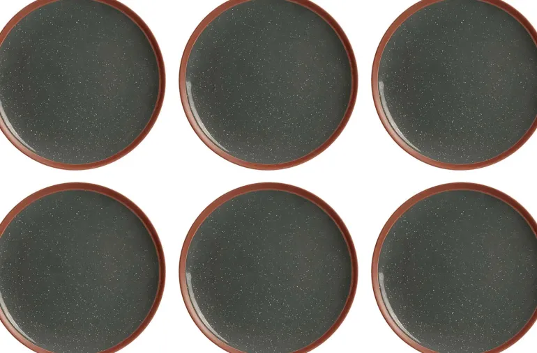 Assiette avec liseret My little market (Lot de 6) (20 cm)