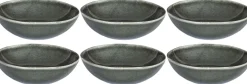 Assiette en grès vert Black Forest (Lot de 6) (Assiette creuse - 19 cm)