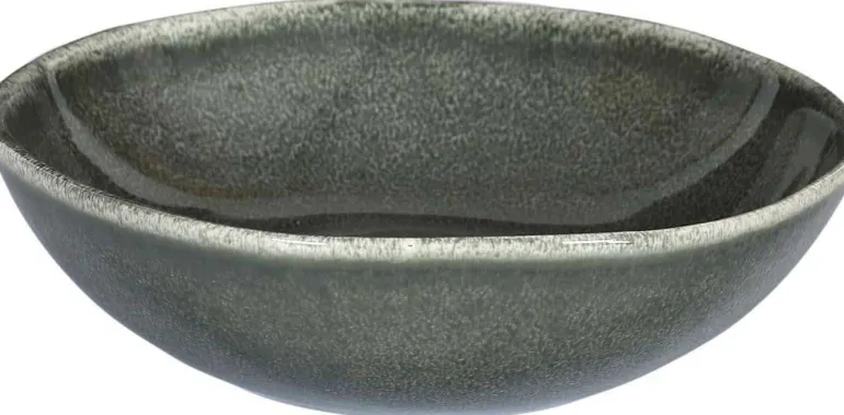 Assiette en grès vert Black Forest (Lot de 6) (Assiette creuse - 19 cm)