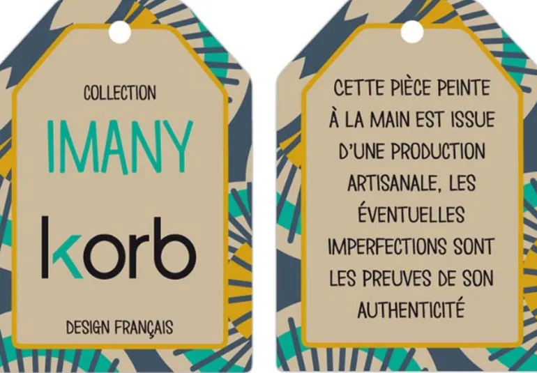 Assiette plate à motifs Imany (Lot de 6) (Jaune)