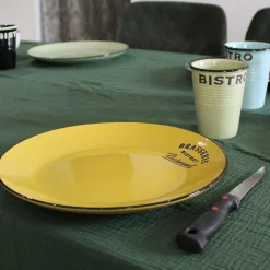 Assiettes colorées Brasserie bistrot (Lot de 6) (Assiettes plates - 27 cm)