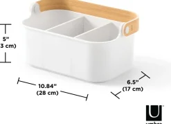 Bac de rangement avec poignée empilable Bellwood (28 x 17 x 12 cm)