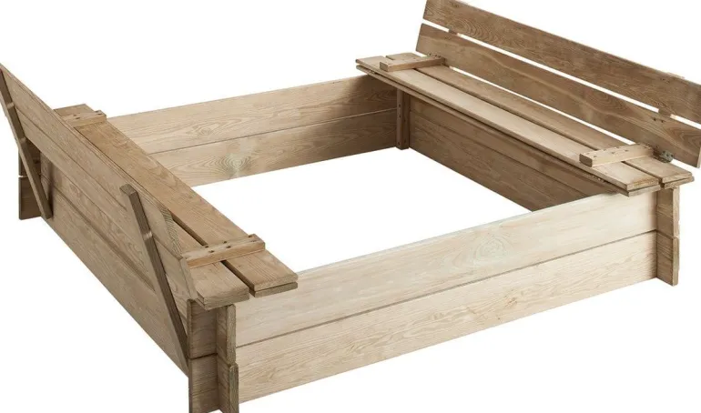 Bac à sable avec Bancs intégrés