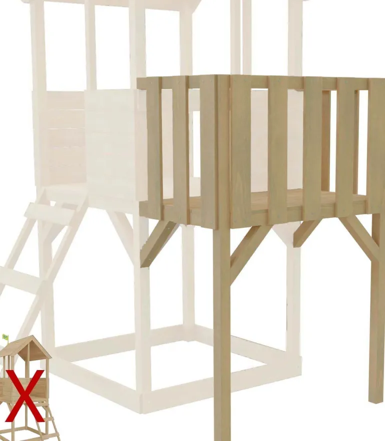 Balcon pour cabane Tower