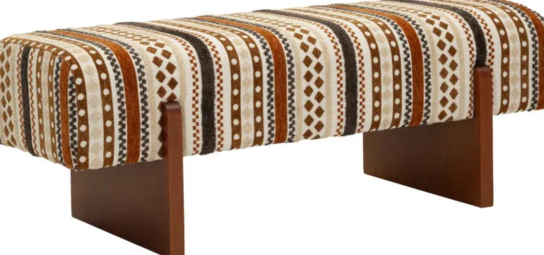 Banc en tissu Etnic 120.5 x 45 x 43 cm