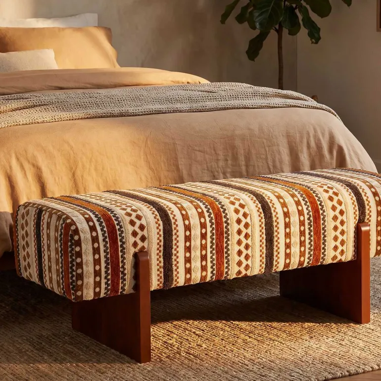 Banc en tissu Etnic 120.5 x 45 x 43 cm