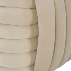 Banc en tissu Softy 90 x 45 x 45 cm (Crème)