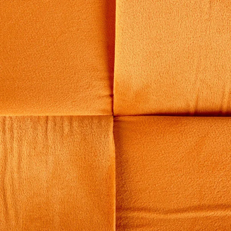 Banc en velours Weaved (Orange)