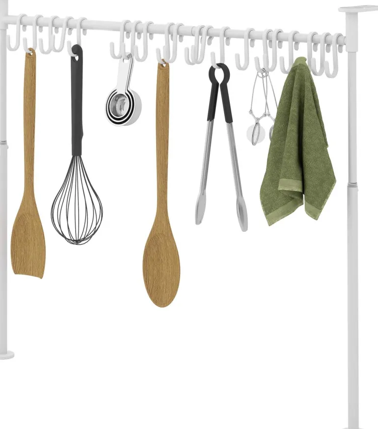 Barre suspension ustensiles de cuisine 20 crochets Anywhere