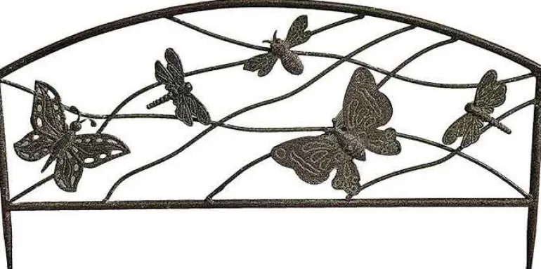 Barrière de jardinière décorative Papillons 51 x 1 x 26 cm