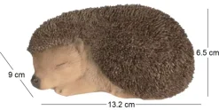 Bébé hérisson dormant en résine 13.2 cm