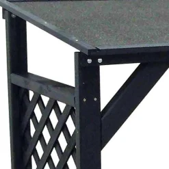 Bûcher treillis en bois Black edition (Avec extension )