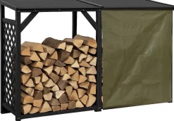 Bûcher treillis en bois Black edition (Avec extension )