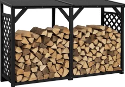 Bûcher treillis en bois Black edition (Avec extension )
