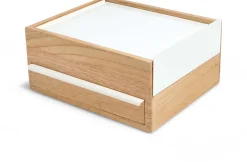 Boite à bijoux tiroir secret Stowit (Bois clair)