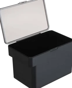 Boite à croquettes en plastique avec verre doseur Pet (Noir)