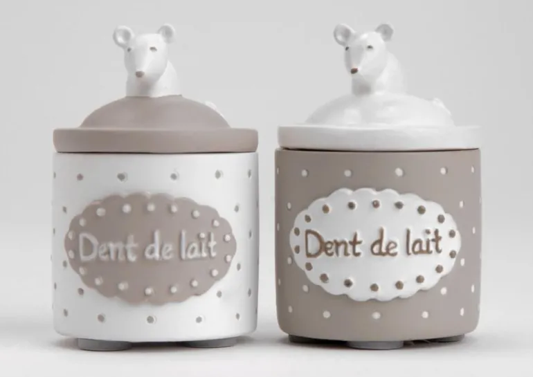 Boite à dents de lait souris (Taupe)