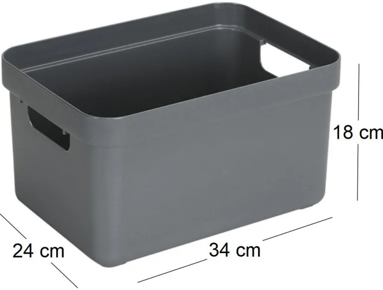 Boite de rangement Sigma Home Box 13 L (Gris)