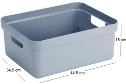 Boite de rangement Sigma home Box 24L (Bleu gris)