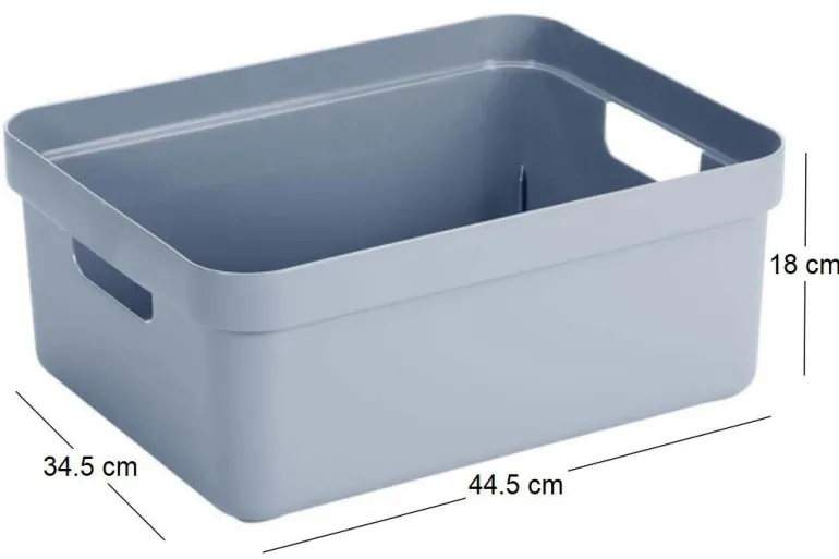 Boite de rangement Sigma home Box 24L (Bleu gris)