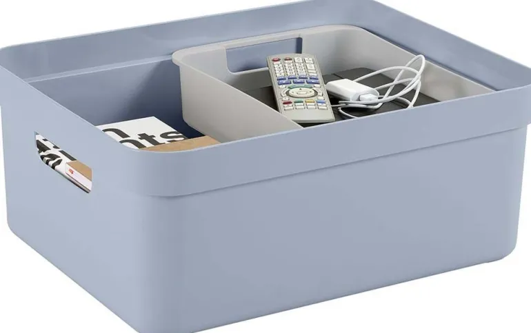 Boite de rangement Sigma home Box 24L (Bleu gris)