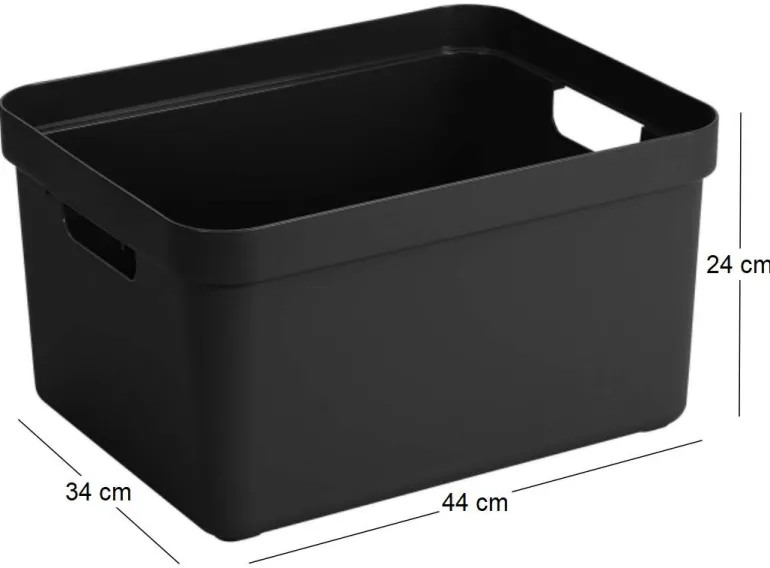 Boite de rangement Sigma home Box 32 L (Noir)
