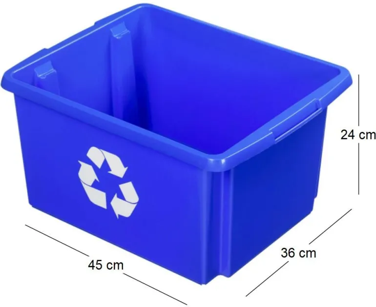 Boite de recyclage Nesta Box 32 Litres (Bleu)