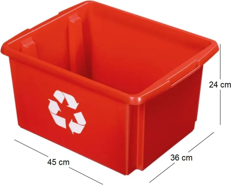 Boite de recyclage Nesta Box 32 Litres (Rouge)