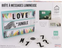 Boite lumineuse à message Exotique