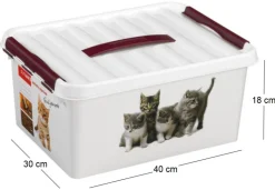 Boite Q-line motif animaux (15 litres)