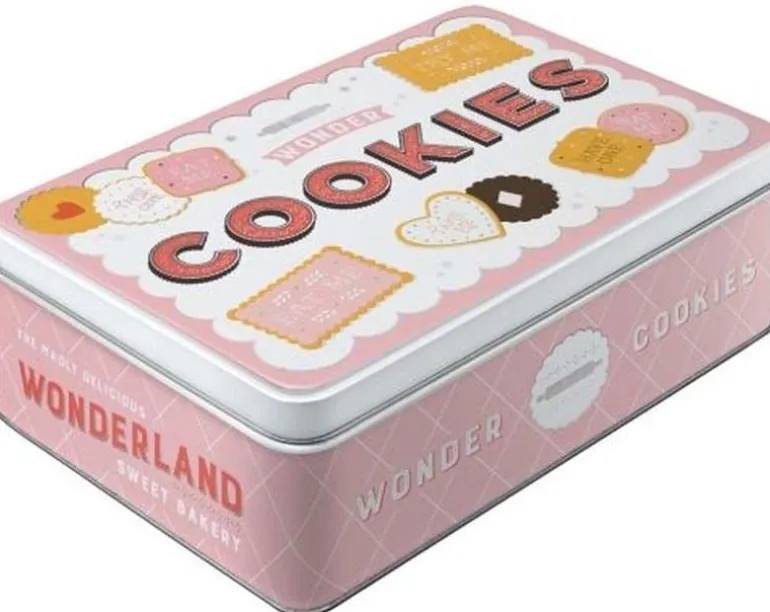 Boite à sucres publicitaire en métal (Cookies)