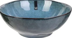 Bol en grès bleu 80 cl Au grès du temps (Lot de 6)