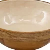 Bol en manguier et émail Nacre (17.5 cm)