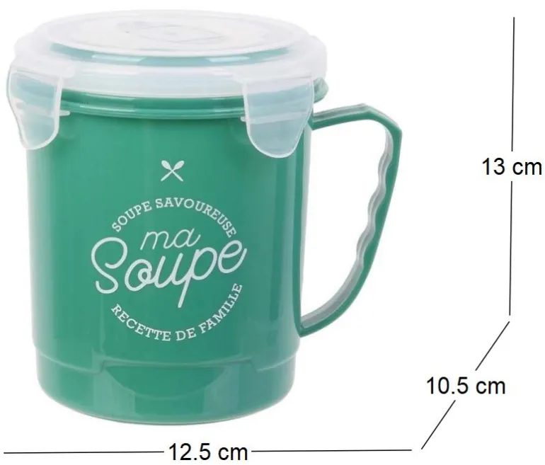 Bol à soupe spécial transport 65 cl (Vert)