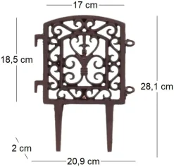 Bordure à assembler en fonte Tradition (Unitaire)