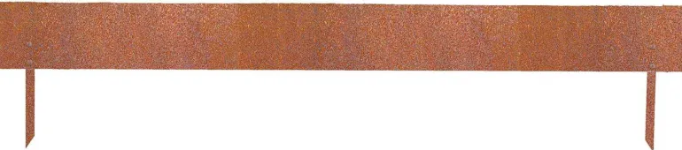 Bordure de jardin basse en acier corten