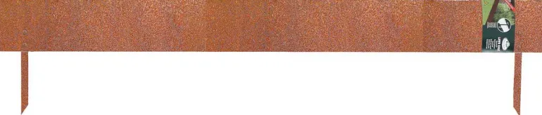 Bordure de jardin basse en acier corten
