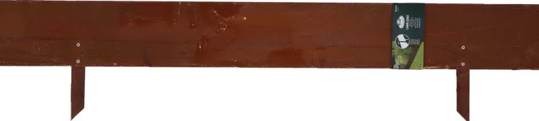 Bordure de jardin basse en acier effet rouillé