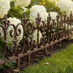 Bordure de jardin en fonte Valentine (Lot de 4)