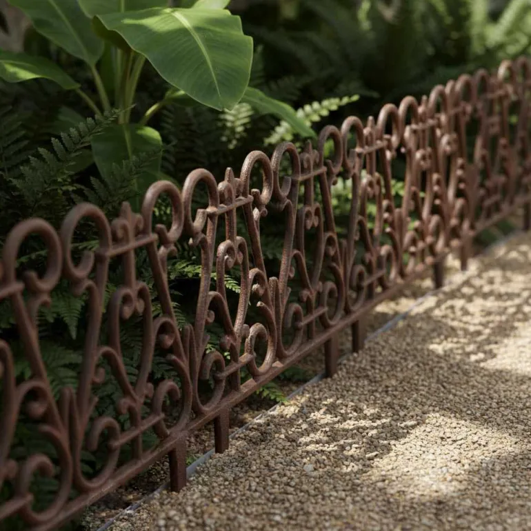 Bordure de jardin en fonte victorienne (Unitaire)